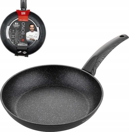 Florina Tigaie din Aluminiu cu Strat de Piatră 24cm