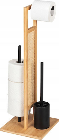 Wenko Bamboo Paper Holder Brown