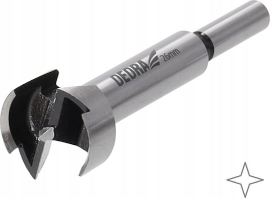 Dedra Drill with Cylindrical Shank for Wood 15mm