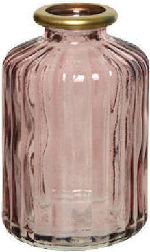 Kaemingk Dekorative Vase Glas Lila 6,2x6,2xH10cm