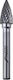 Φρέζα Dedra Αιχμηρή Ακμή G10x20mm Άξονας 6mm