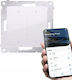 Kontakt-Simon Simon 54 Go Recessed Wall Switch Wi-Fi Lighting One-Way without Frame White