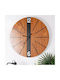 Home&Styling Collection Стенен часовник Дърво Кафяв Ø60см