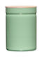 Riess Vase General Use with Lid Ceramic Green 2200ml