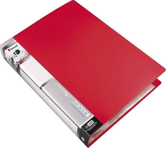 Offer Folder A4 100 Pockets Red