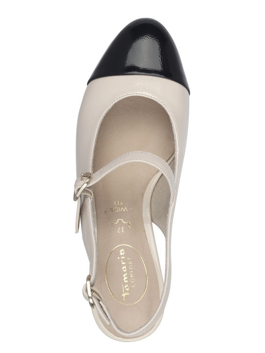 Sling Pumps Tamaris Pumps Beige Leder Tamaris Leder Pumps Beige