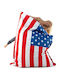 Bean Bag Bolster Poof Red