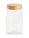 Zeller Vase General Use with Airtight Lid Glass Transparent 1600ml