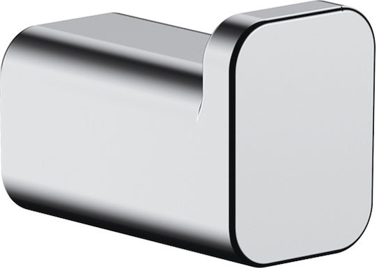 Hansgrohe Άγκιστρο Μπάνιου Μονό με Βίδες Ασημί