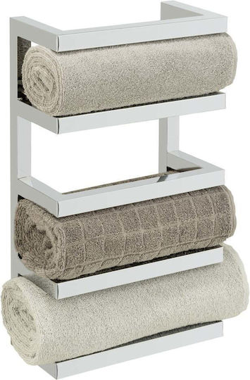Wenko Raft de haine de Baie Simplu ​8x8cm Inox Argintiu