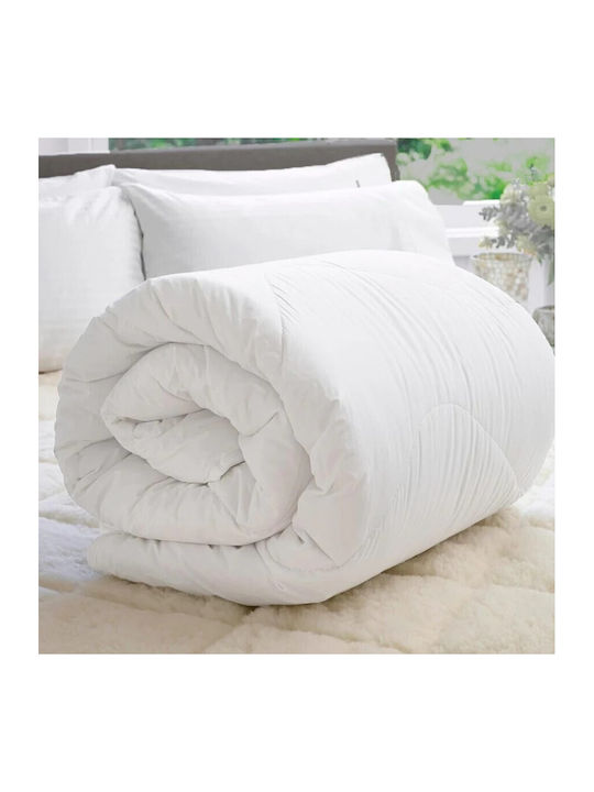 Pucioasa Husă de pătură De Lână Single 140x210cm Alb 600 g/mp²Gsm