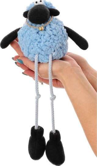 Saska Garden Saska Garden Sitting Blue Lamb 10+25cm Spring Decoration