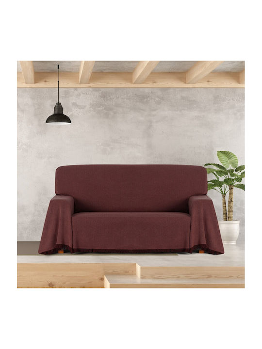Eysa Sugus Cuverturi Pentru Canapea 2 Locuri Jacquard 180x260 cm Burgundy