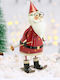 Bakaji Metal Santa Claus Statue Christmas Decoration 42 cm 02841724