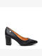 Pointed Toe Black Medium Heels