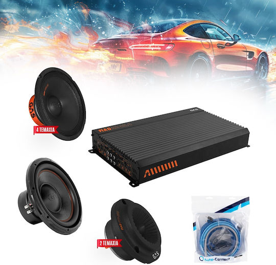 Gas-4chpack13spl Komplettes Leistungsstarkes Soundsystem Gas Audio