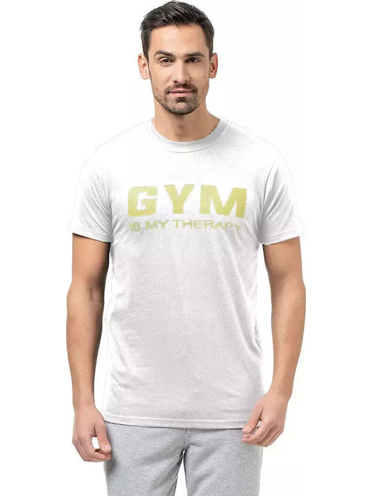 Bodymove T-shirt White/yellow