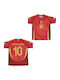 Spain National Team Soccer Jersey Yamal 10 Red Balón De Oro Unisex Fj442
