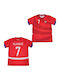 Vlahovic Serbia National Team Soccer Jersey Red Balón De Oro Unisex Red Fj361