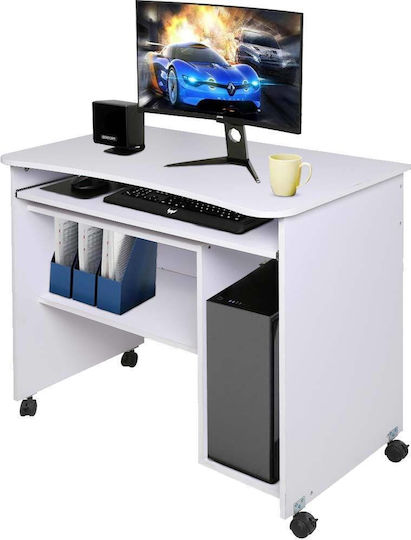 Desk Wooden White 93x48x76cm