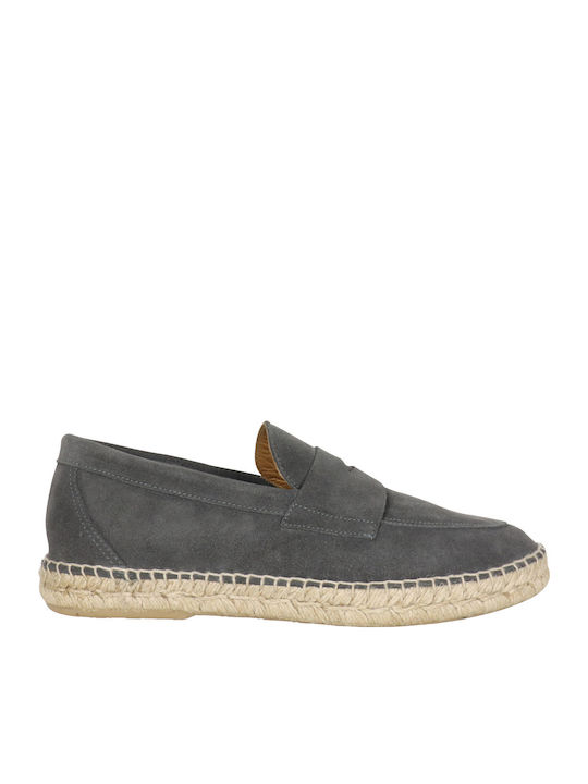Abarca Leder Espadrilles Gray