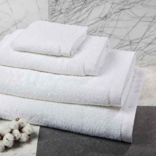 Aigaion Face Towel 50x100cm White Weight 550gsm