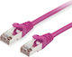Equip S/FTP Cat.6 Gigabit Network Cable Ethernet 30m Purple