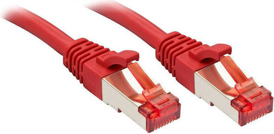 Lindy S/FTP Cat.6 Gigabit Ethernet Network Cable 1.5m Red