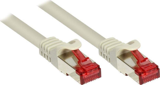 Alcasa S/FTP Cat.6 (Gigabit) Καλώδιο Δικτύου Ethernet 30m Γκρι