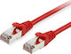 Equip S/FTP Cat.6 Gigabit Ethernet Network Cable 25m Red