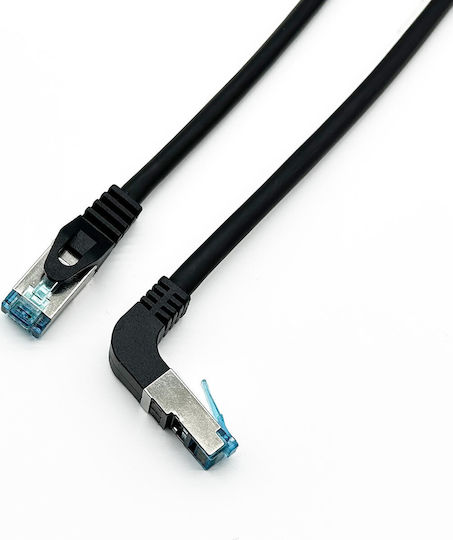 Equip S/FTP Cat.6a Gigabit Ethernet Network Cable 1m Black