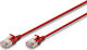 Digitus F/FTP Cat.6a (Gigabit) Καλώδιο Δικτύου Ethernet 5m Κόκκινο