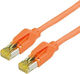 Draka S/FTP Cat.6a Ethernet Network Cable 1m Orange 1pcs