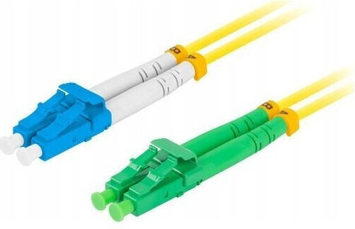 Lanberg Καλώδιο Οπτικής Ίνας LC/APC-LC/UPC 0.5m Κίτρινο