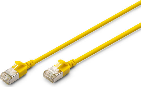 Digitus F/FTP Cat.6a (Gigabit) Καλώδιο Δικτύου Ethernet 2m Κίτρινο