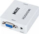 Converter HDMI / VGA / 3.5mm Male to HDMI / VGA / 3.5mm Female White Pieces 1