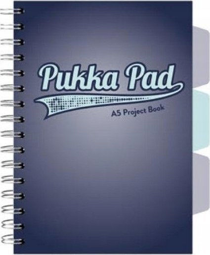 Pukka Pad Project Book Navy A5/100k Τετράγωνο Μπλε 3 Τεμ
