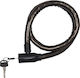 Dunlop Spiral Bicycle Lock Key 1.8x80 cm Black