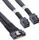 InLine SAS - SAS Kabel 50cm Schwarz
