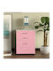 Bakaji Office Drawer Wooden MDF Printer Cabinet 3 Drawers Pink 02842086