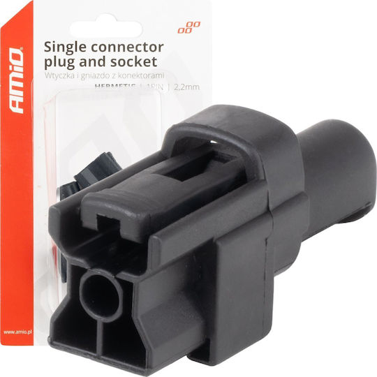 Waterproof Electrical Connector Set 1 Pin 2.2mm Amio-04345