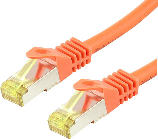 Logon S/FTP Cat.6a Ethernet Network Cable 0.25m Orange 1pcs