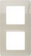 Legrand Niloe Switch Frame 2 Positions Vertical Installation in Beige Color 665012
