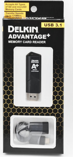 Delkin Card Reader USB 3.1 για SD/microSD