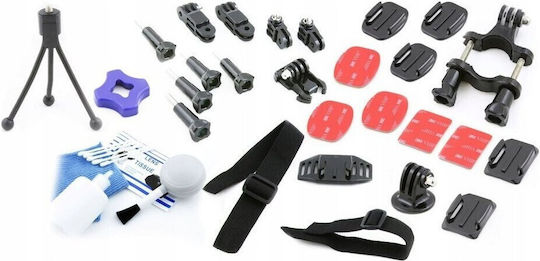 Xrec Zubehörset für GoPro / SJCam / Xiaomi / Polaroid Held 5 / Held 3 / Held 3+