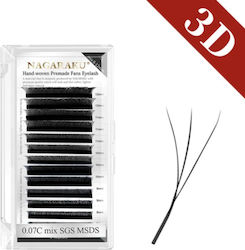 3d Black Eyelashes Nagaraku 0.10d Mix 8-15mm 3d Black Eyelashes Nagaraku 0.10d Mix 8-15mm