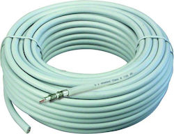 Schwaiger Καλώδιο Κεραίας Coax male - Coax female Λευκό 25m