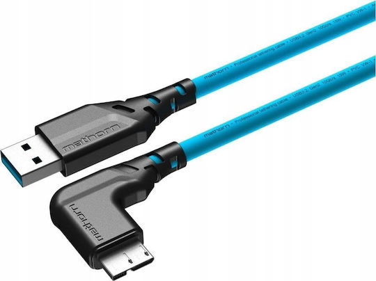 Ednet Regular USB 2.0 spre micro USB Cablu Albastru 5m 1buc