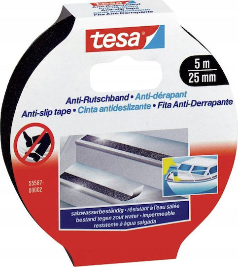 Tesa Self-Adhesive Grip Tape Black 25mmx5m 1pcs
