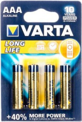 Varta Longlife Zink-Batterien Zink AAA 1.5V 4Stück